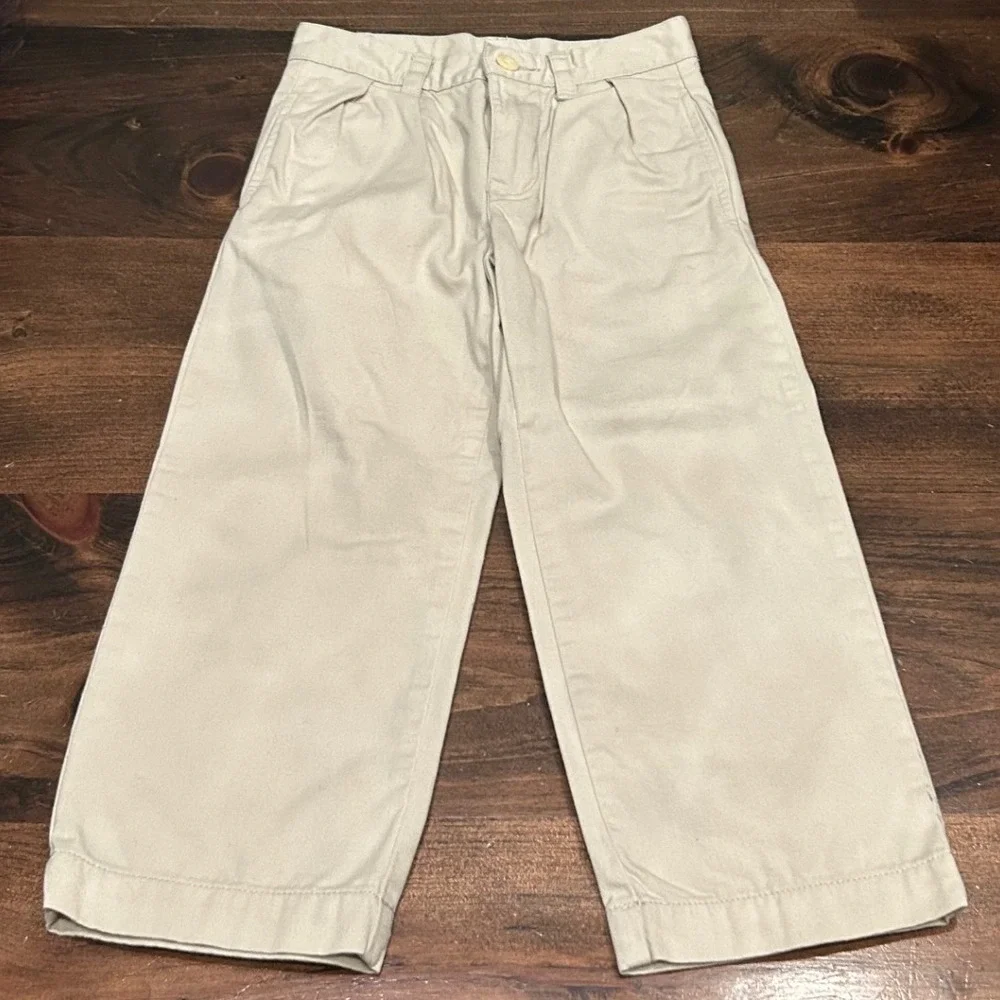 Ralph Lauren Polo Chino Pants Kids 4 Khaki Classic Cotton Trousers Preppy Casual